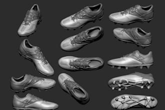 create custom 3d shoe footwear design 3d shoe modelling sneaker for 3d printing