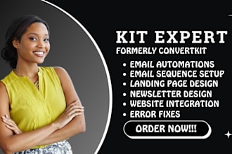 convertkit automation kit newsletter email marketing kit landing page design