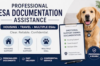 provide professional emotional support animal letters