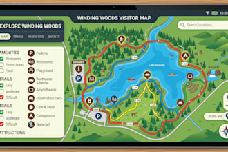 design interactive maps, digital tourist maps and visitor experience maps