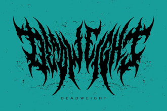 design a modern and aggressive metalcore logo