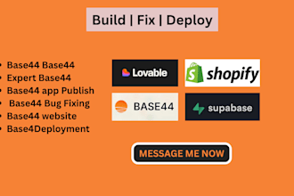build base44 website fix bugs or convert base44 to mobile app base44 expert