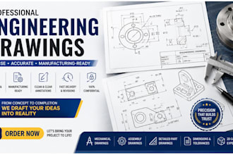create professional engineering drawings and technical drafts