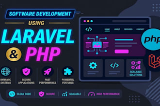 build your saas mvp or business web app in laravel with dashboard and API