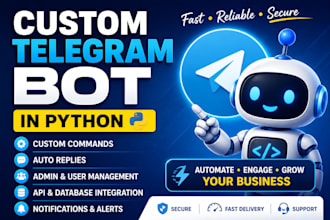 create a custom telegram bot in python