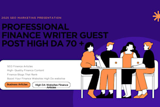 write professional finance articles, investment blogs, arti