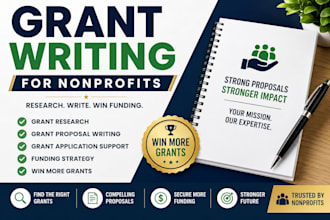 do grant writing, grant research, and grant proposal for nonprofits