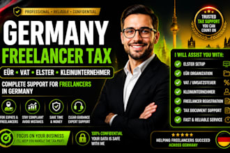 assist germany freelancer tax eÜr vat kleinunternehmer elster setup