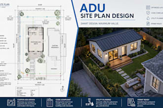 design adu site plans and permit drawings for approval