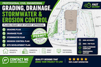 design grading, drainage, stormwater and erosion control plans
