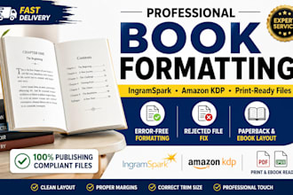create a print ready book interior for ingramspark