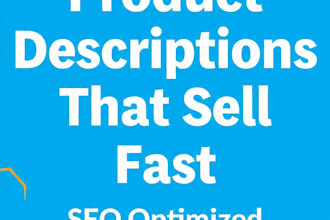 write  high converting product descriptions for your online store