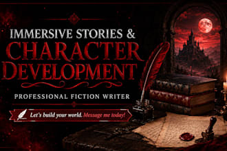 write a custom fiction narrative or creative story for you