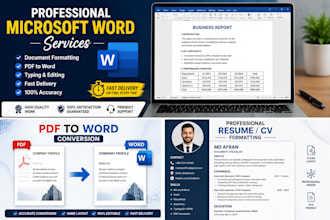 format and design professional ms word documents