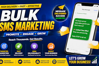 send bulk sms marketing, text message marketing, sms blast, SMS and bulk sms