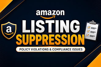 amazon listing suppression, policy violations, and compliance issues