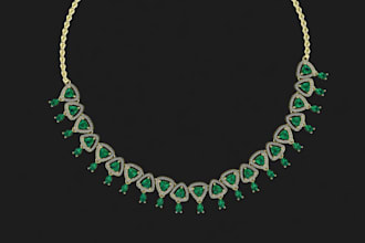 design custom jewelry cad and realistic 3d rendering