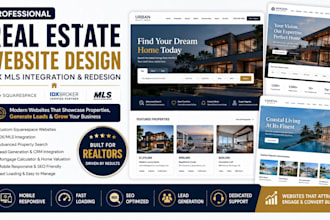 build real estate website idx mls, realtor agent squarespace website redesign