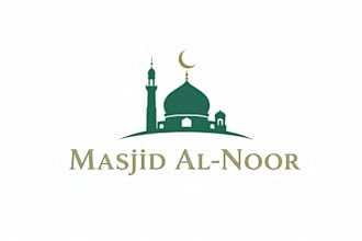 design modern islamic masjid mosque logo in 1 day