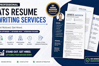 rewrite ats resume, optimize linkdin, and write a job winning CV