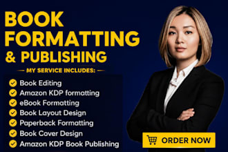 amazon kdp book formatting, paperback and kindle ebook formatting
