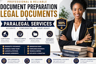 provide professional document preparation , legal documents and filings
