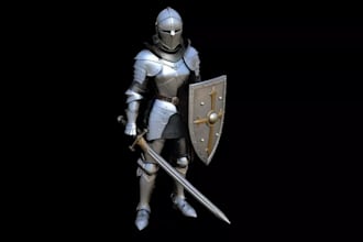 3d fantasy armor set,undead warrior,knight model,character for live server game