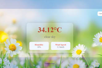 create a responsive weather website using HTML CSS and javascript