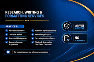 research writing, apa formatting and academic research