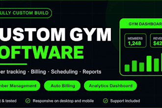 develop custom gym management software for your gym