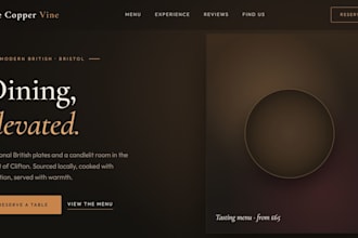 design a modern responsive website for your small business