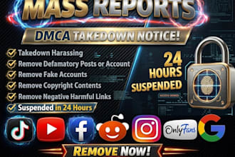 help remove and report content via dmca on instagram,facebook,tiktok,x,telegram