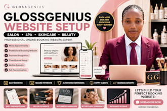 set glossgenius website gloss genius skincare cosmetic salon beauty spa online