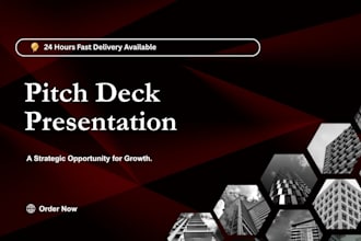 quick powerpoint presentation and pitch deck design