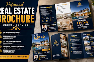 design luxury real estate brochure commercial property flyer presentation design