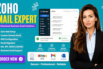 setup zoho mail business, email custom domain, email migration and dns records