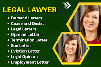 draft cease and legal notice, demand, and complaint letter