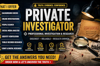 be your private investigator for online investigations