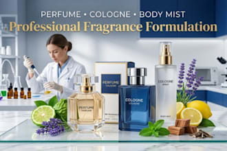 formulate perfume, body mist, cologne, and fine fragrance for your brand