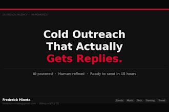 write ai cold outreach emails for sports, gaming, music, travel and tech brands