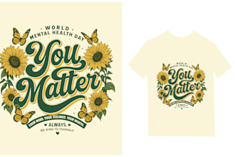 design unique vintage mental health awareness t shirt