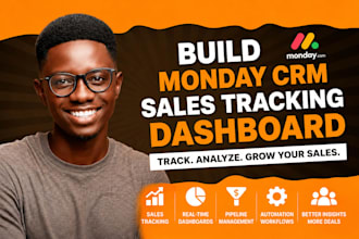 build monday CRM sales tracking dashboards