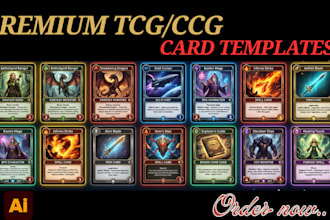 trading card game template tcg ccg frames board game art pokemon fantasy card