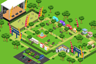 design custom festival maps, event maps and tourism maps for easy navigation