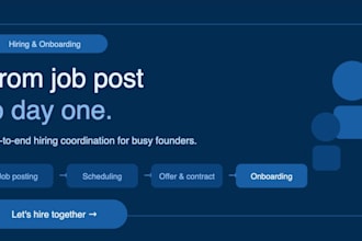 coordinate your hiring and employee onboarding process