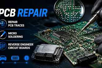 repair pcb trace micro solder reverse engineer automotive circuit board electron