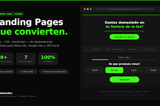 diseñaré tu landing page para captar leads o vender