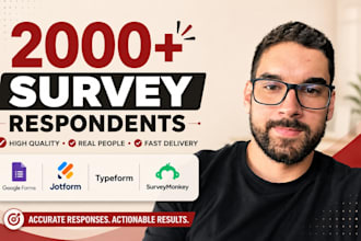 conduct online survey to gather targeted survey respondents