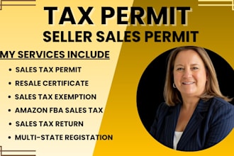 get your sales tax permit, resale certificate, and tax exemption