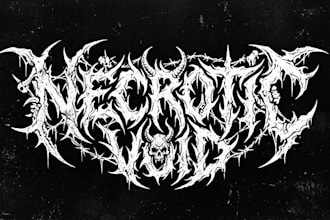 custom death metal, metalcore with texture and chrome effect